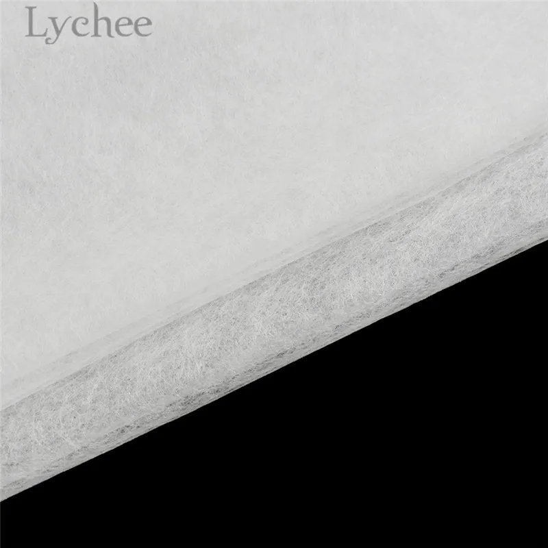 

Lychee 1.1mx1m White Interlinings High Quality Iron On Double Faced Adhesive Fabric Sewing Material Accessories For Garemets
