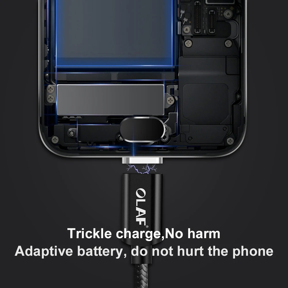 Магнитный кабель OLAF для iPhone XR X/Micro USB/Type C адаптер зарядного устройства