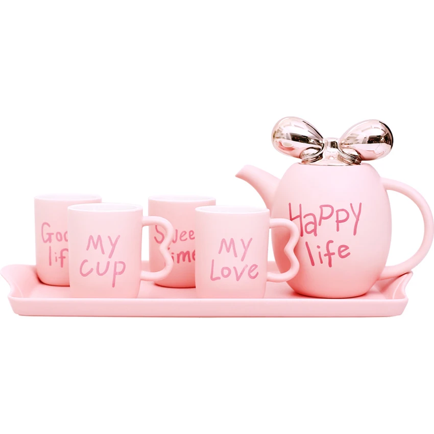 Europe Porcelain Coffee Cups Set Britain Ceramic Tea Cup Afternoon Tea  Party Simple Drinkware New Cute Home Decor Wedding Gifts