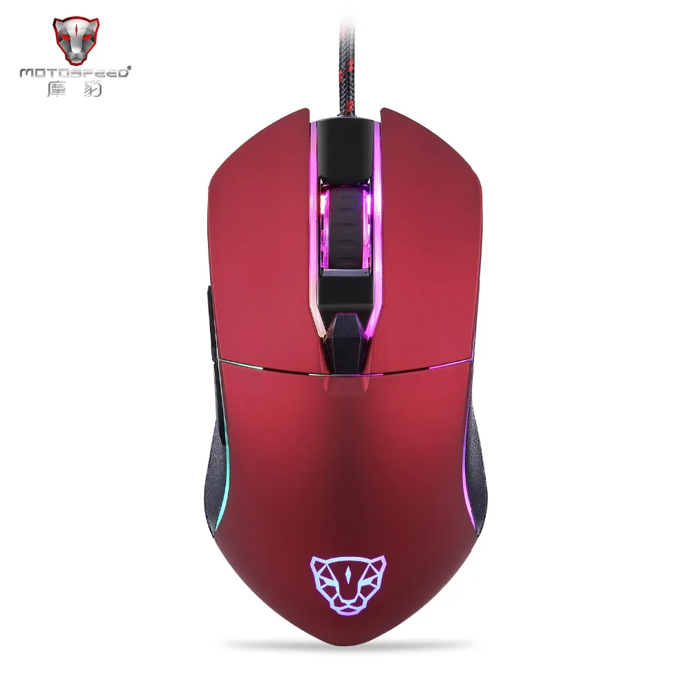 

Motospeed V30 Gaming Mouse Professional Adjustable 3500DPI Resolution USB Wired Optical Mouse RGB LED Backlight for PC Gamer