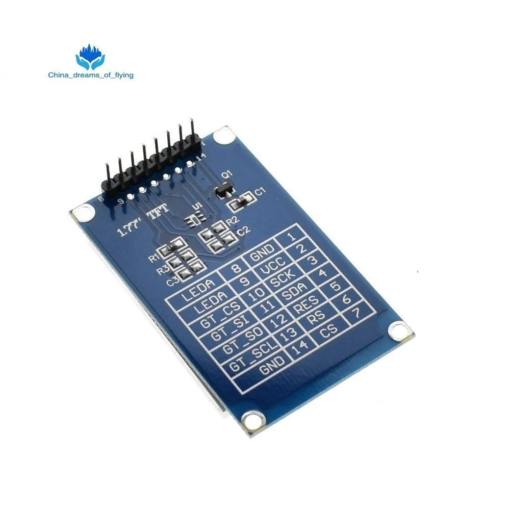 1 шт. 1,77 дюймов TFT ЖК-дисплей экран 128*160 1,77 TFTSPI модуль TFT цветной экран последовательный порт Модуль