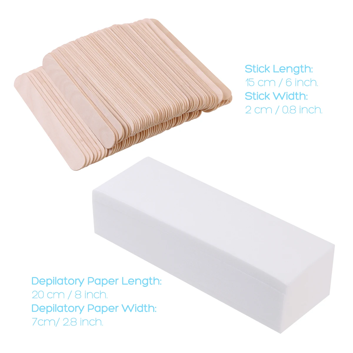 ETEREAUTY 100pcs Disposable Hair Removal Wax Nonwoven Facial Body