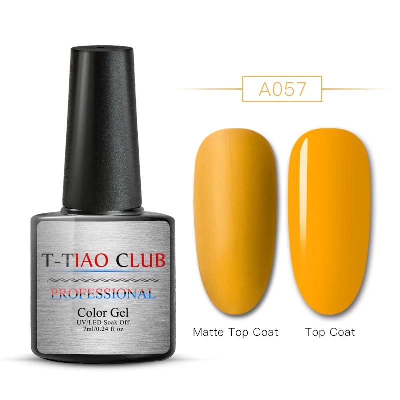T-TIAO CLUB, 7 мл, матовое верхнее покрытие, счастливый цвет, Полупостоянный Гель-лак, УФ светодиодный, лампа, долговечный, отмачивается, Гель-лак для ногтей - Цвет: AAM30353