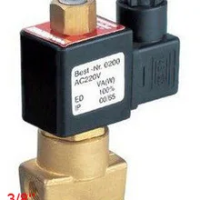 3/" нормально разомкнутый 2/2 способ водные магистрали из Желтой меди с электромагнитный клапан DC12V, DC24V, AC110V или AC220V модель 2W025-10-NO