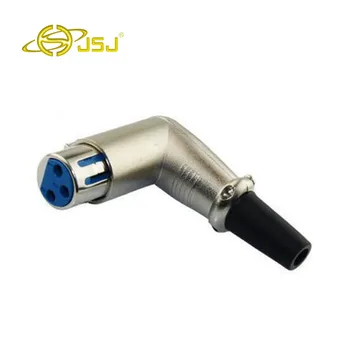 

JSJ curved Cannon head microphone plugs Canon head three-core balance free shipping