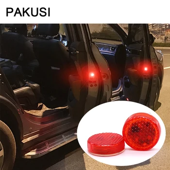 

PAKUSI NEW Car LED door light Strobe Light Warning Security For Hyundai i30 Nissan Mini cooper Jeep Ford Lada VW KIA Accessories