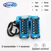 Mando a distancia industrial, 2 transmisores + 1 receptor, interruptores de 8 canales, botones de dirección, grúa de elevación, F21-E2B-8, 12V y 24V ► Foto 1/5