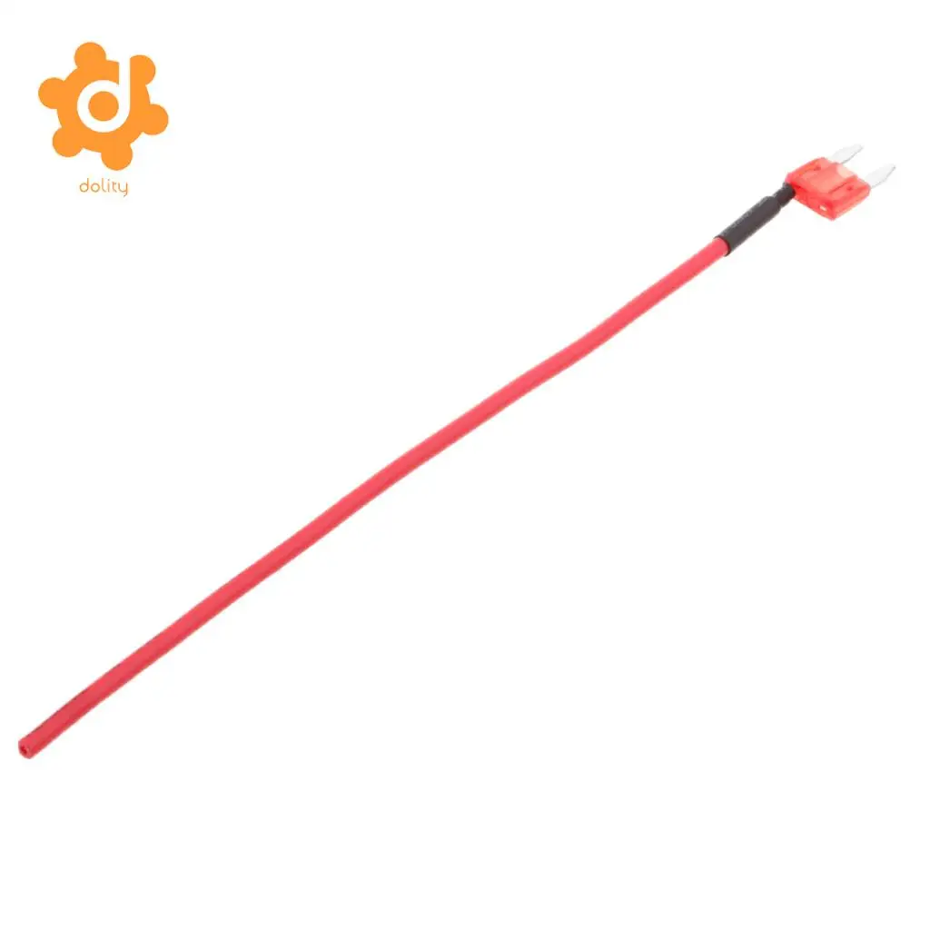 5 Pieces Car Truck Boat 10A 32V ATM APM Mini Blade Fuses with 16 AWG Wire