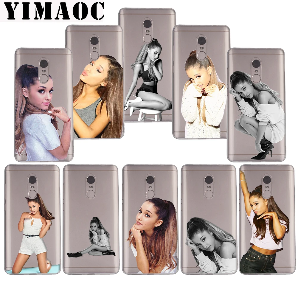 

YIMAOC Ariana Grande Crystal Soft Case for Xiaomi Mi a1 a2 f1 6 8 lite se mix 2s Redmi 5 6 6a S2 Plus 5A Note 5 6 Pro 4 X