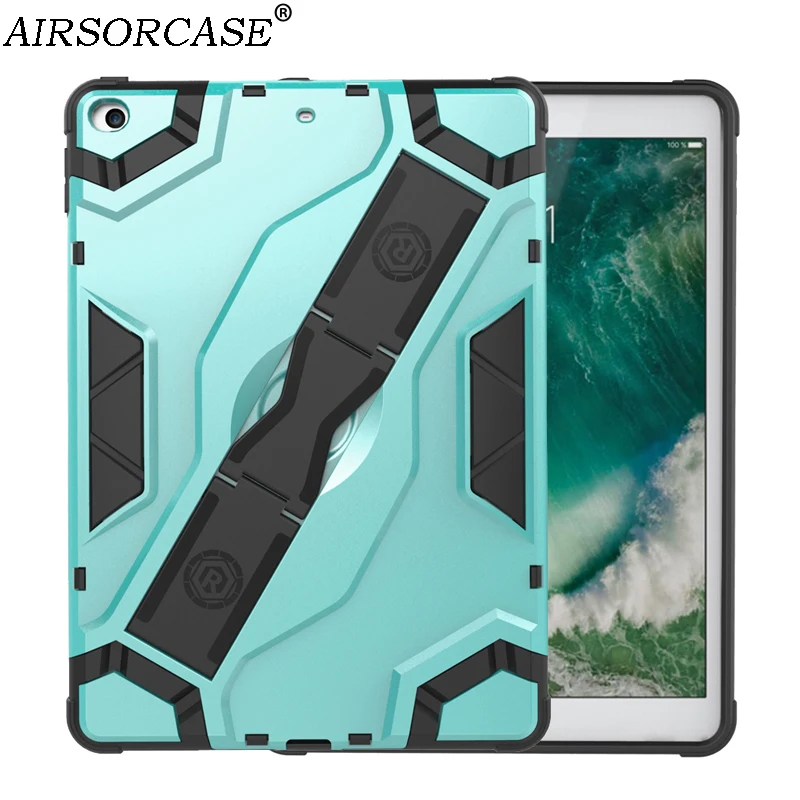 

9.7'' for Apple iPad Air Tablet Case for iPad 5 iPad5 Protective Cover Hard PC & Soft TPU Hybrid Armor Kickstand Back Cover