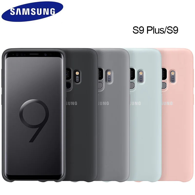 

For Samsung S9 S9 Plus Case Silicone Cover Silicon S 9 G9650 G9500 Protective Soft Anti-wear Protection Hard Back Original