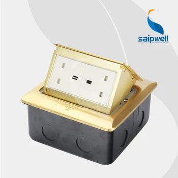 

Pop-Up Design 2 Gang UK Socket / General Purpose Waterproof Floor Socket 13A 220V (SPD-2F/CC8-4)
