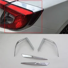 Car body kits ABS taillight cover Pedal Car Sticker For HONDA CIVIC 2017 car body kits abs chrome door mirror cover pedal car sticker for honda accord 2018