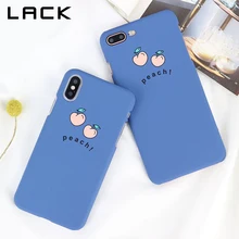 Жесткий матовый чехол для телефона из поликарбоната для iphone XS Max XR X 7 6 6S 8 Plus, Модный милый мультяшный чехол с фруктовым персиком