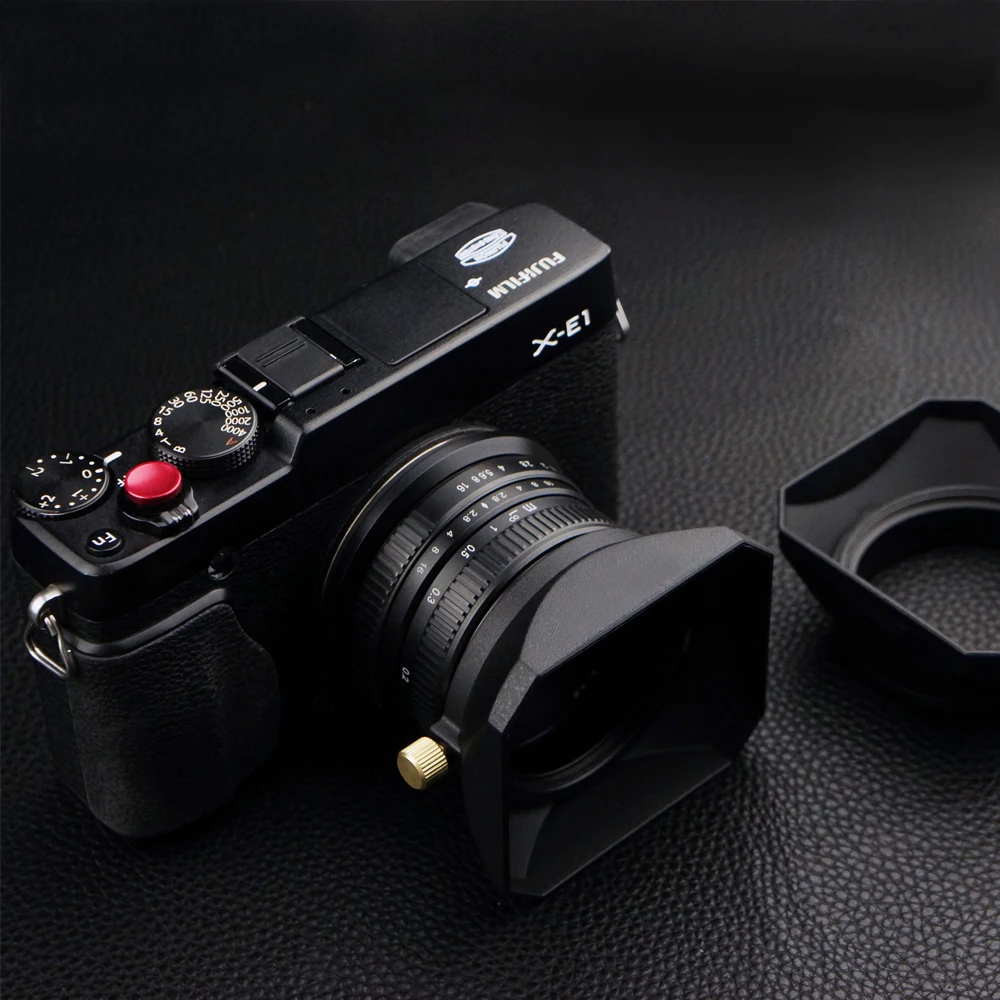 

37 39 40.5 43 46 49 52 55 58 mm Square Shape Lens Hood for Fuji Nikon Micro Single Camera Gift a cap cover