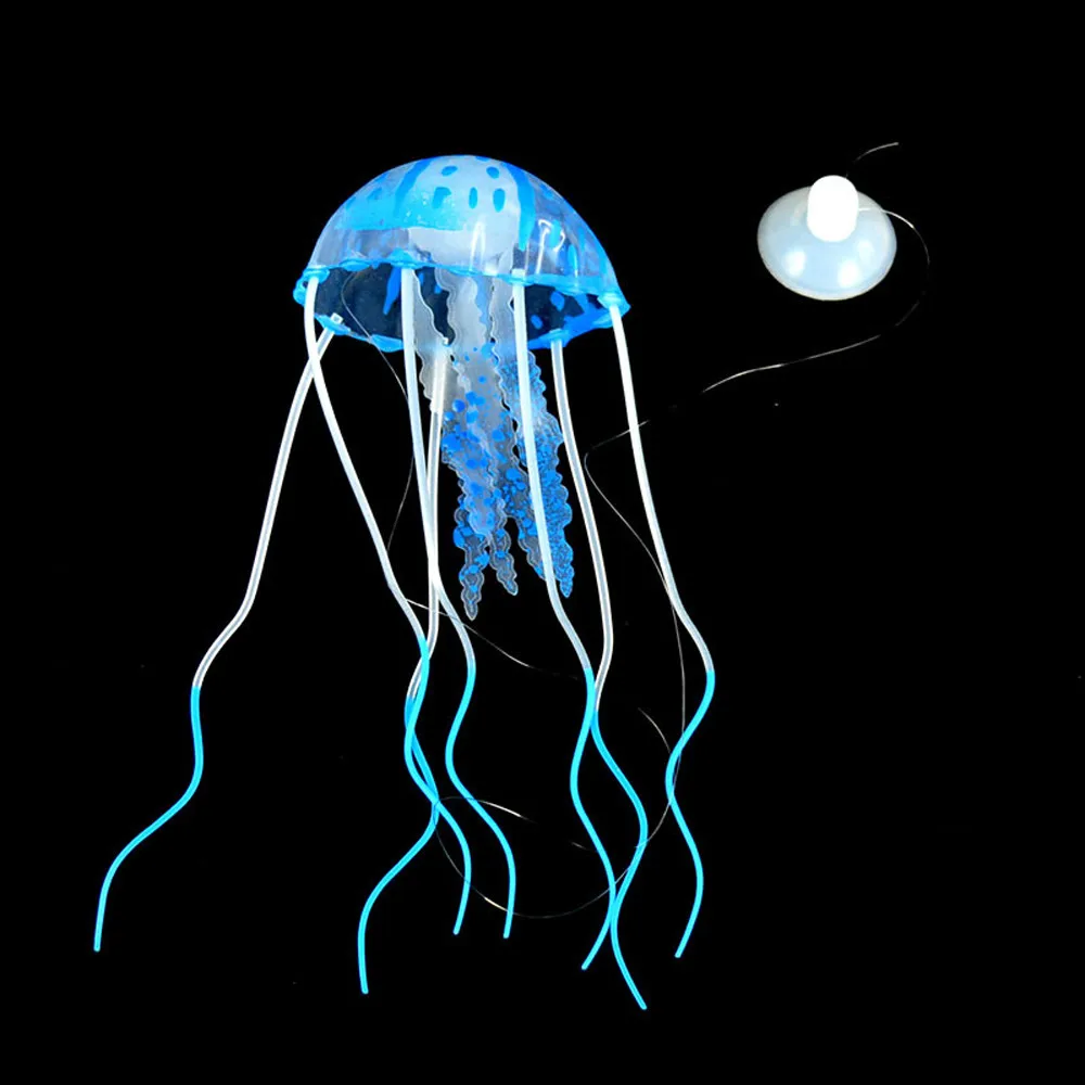 Декор Медузы Украшение аквариума искусственный светящийся эффект Аквариум Украшение искусственная Медуза аквариум фон - Цвет: A
