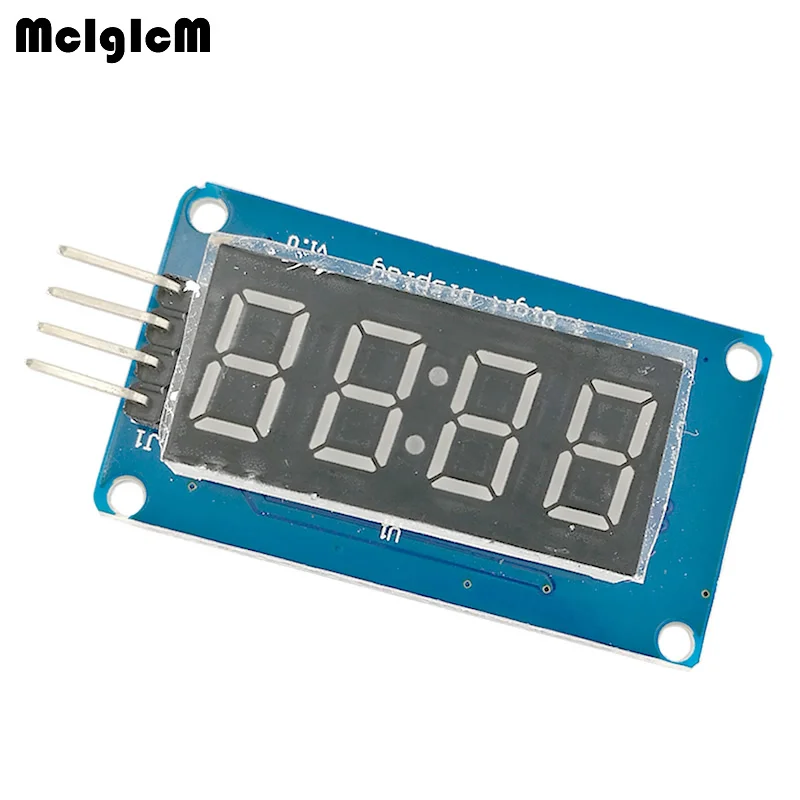 MCIGICM 4 битный цифровой трубчатый светодиодный дисплей модуль с часами TM1637 Raspberry