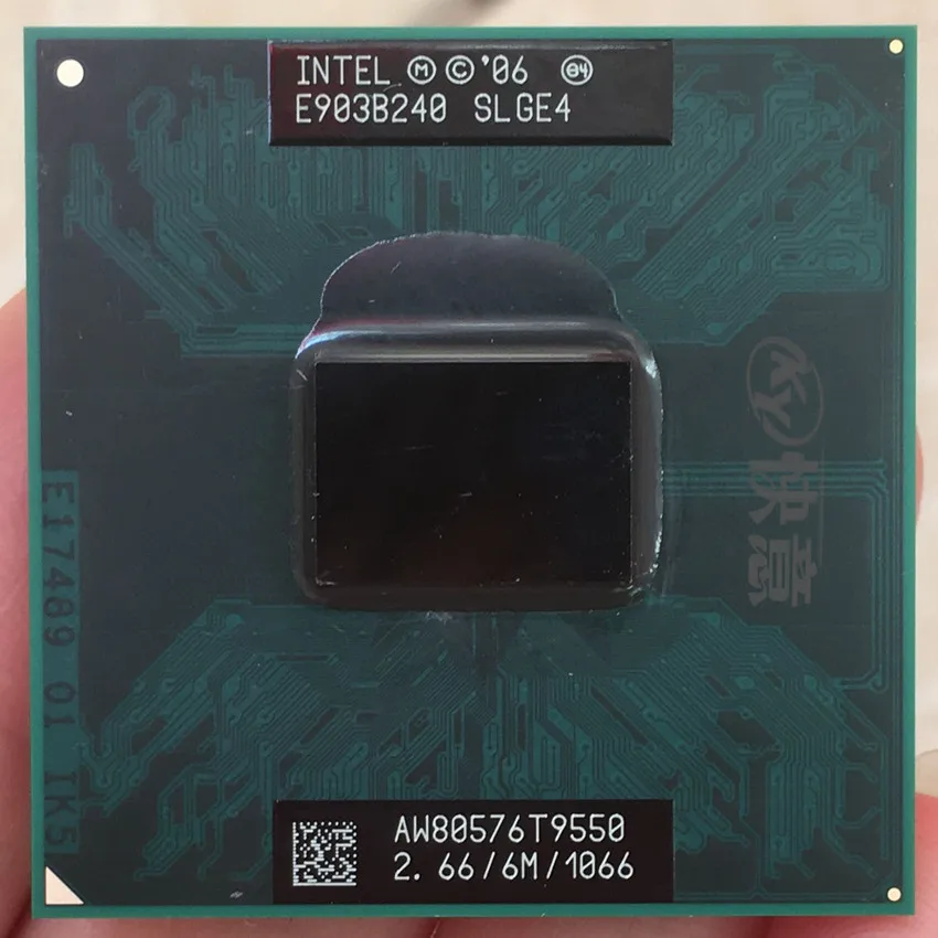 

Intel Core 2 Duo T9550 CPU SLGE4 EO Laptop processor PGA 478 cpu 100% working properly