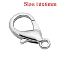 Rhodium 12x6mm