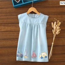 YX0306-236 Одежда для маленьких девочек Детские платья для девочек модное платье принцессы одежда для малышей Детская одежда летнее платье