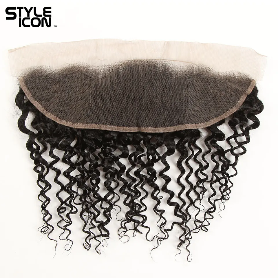 Styleicon вьющиеся парики из натуральных волос на кружевной фронтальной 13X4 швейцарское кружево натуральные малазийские кудрявые вьющиеся