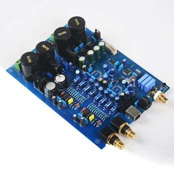 

AK4497 HIFI AUDIO USB DAC decoder board (without AK4497 chip) AK4118 NE5534 DIY power amplifier board support DOP DSD