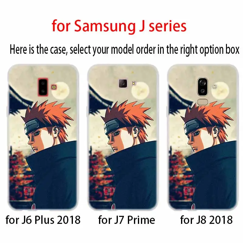 Мягкий чехол из ТПУ для Samsung Galaxy J6 J8 J5 J7 J4 Core Plus 2018 2016 2017 EU Prime Pro Ace Naruto Pain|Бамперы| |