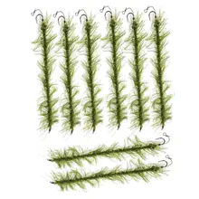 8 шт. аксессуары для ловли карпа готовые волосы установки терминала снасти с крюком и леской 20 см длина крючка