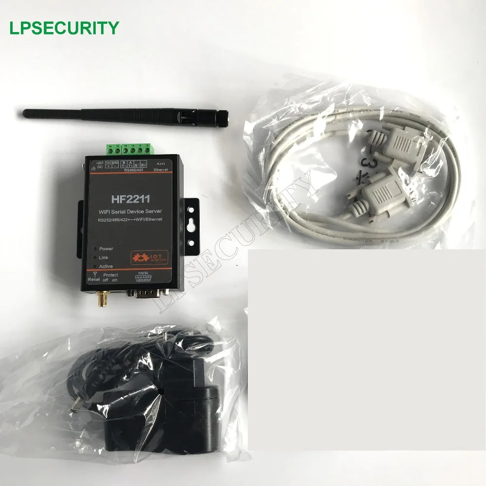 Вход WideDC 5 ~ 36VDC Modbus TCP / RTU Inter RS422 RS232 485 до Wi Fi модели HF2211|input|interchangeable |