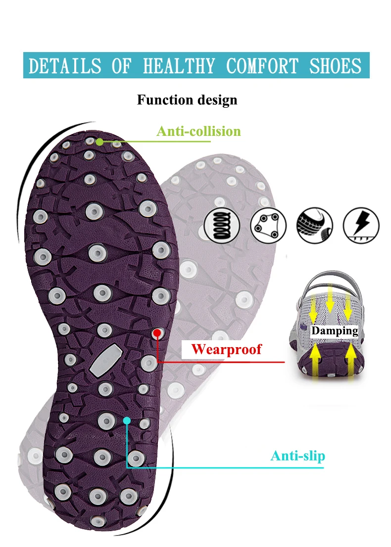 Уличные кроссовки для женщин; удобная горная обувь; Массажная Нескользящая летняя прогулочная обувь; большой размер 41; Zapatillas mujer