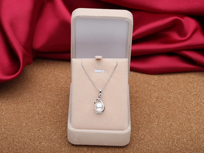 Sinya sterling silver necklace freshwater pearl pendant choker tz10063p (14)