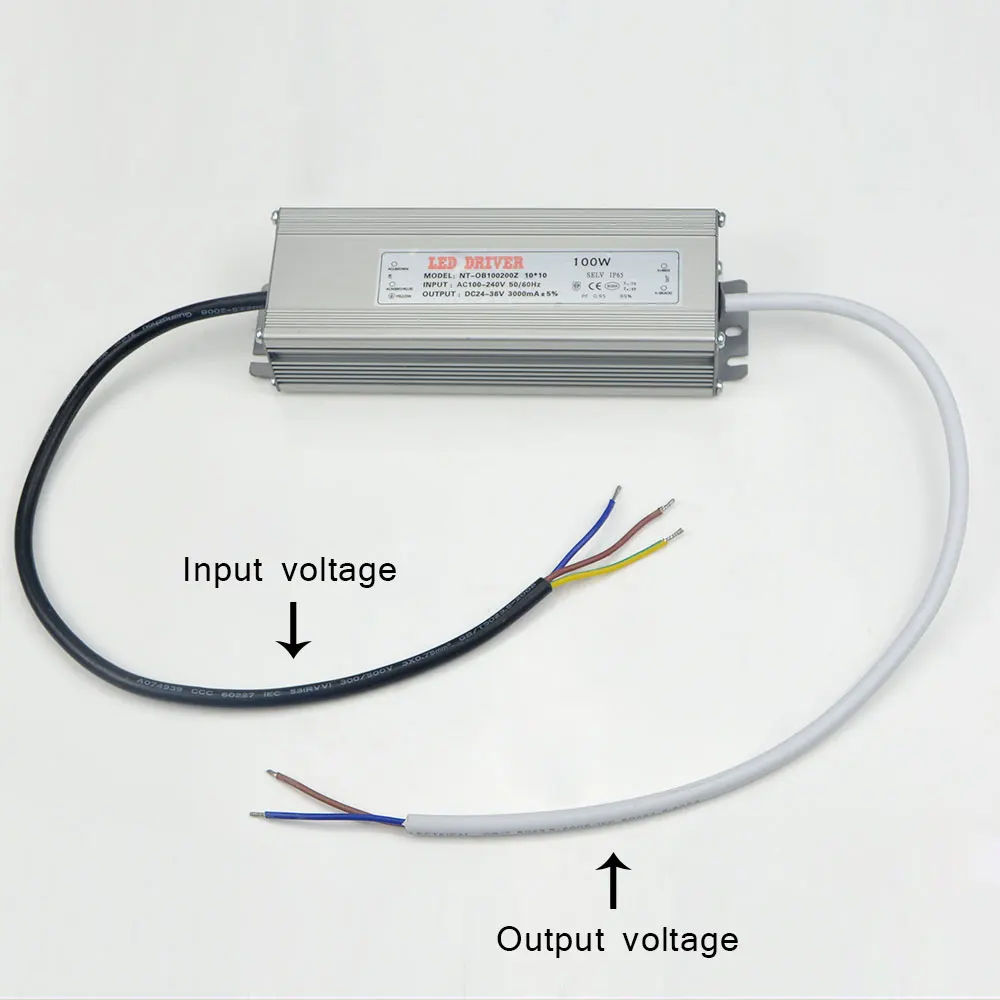 Источник питания переменного тока 230 В 220 В 110 В в постоянный ток 24-38 в светодиодный адаптер драйвера 10 Вт 20 Вт 30 Вт 50 Вт 100 Вт силовой трансформатор для прожектора светильник светодиодный светильник