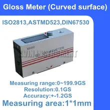Изогнутый блеск для поверхности измерительный прибор диапазон: 0~ 199.9gs измерительная площадь: 1*1 мм Разрешение: 0.1gs точность:+-1.2gs