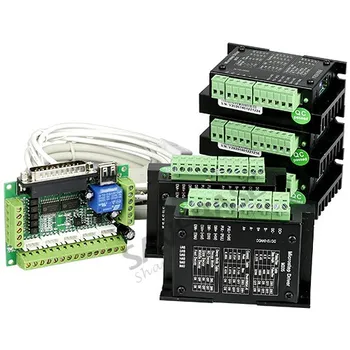 

SAVEBASE 5 Axis CNC Router Kit 5Axis Breakout Board M335 Stepper Motor Driver 3.5A for Mini Milling/Router Nema16/17/23 Motor