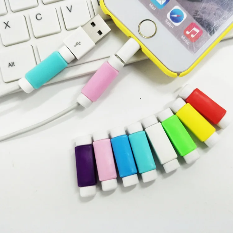 

10pcs/lot Cable Protector Saver USB Charging Data Line Lightning Saver Protective Sleeves For iPhone 5s 6 6s 7