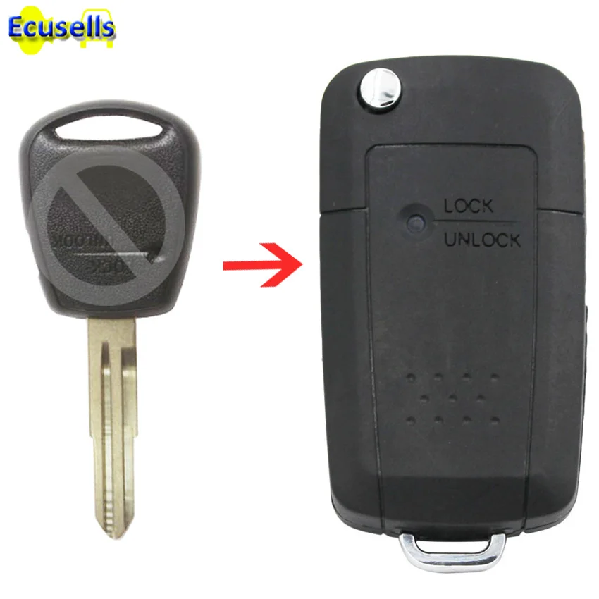 

1 Button Flip Folding Key Fob Keyless Shell Case Fit For Hyundai Getz Accent for Kia Rio Picanto Carens
