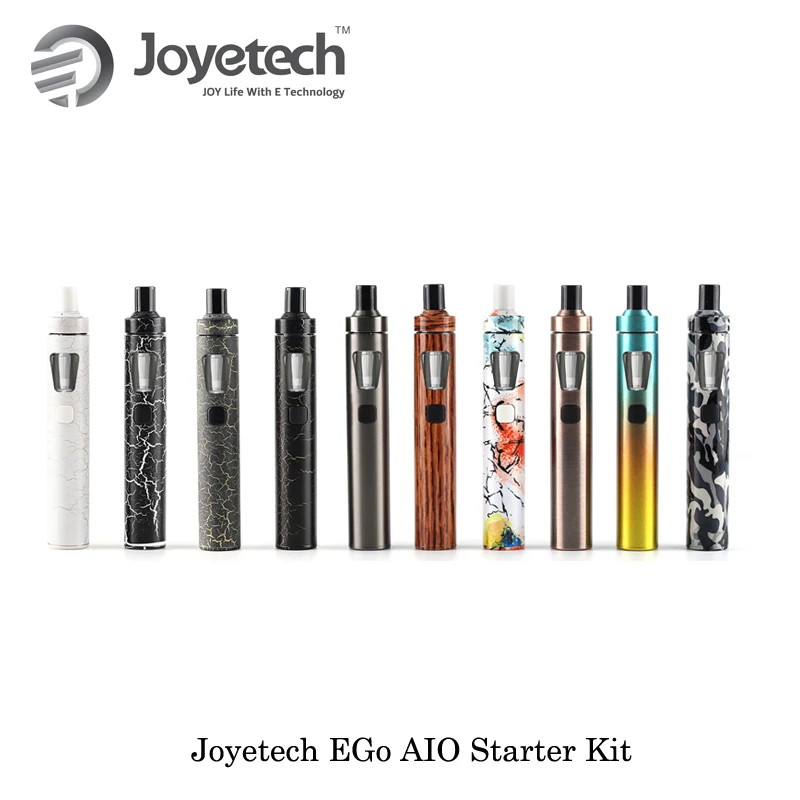 Оригинальный новый цвет Joyetech EGo AIO Быстрый старт комплект 2 мл распылитель лучший все-в-одном Vape 1500 мАч электронная сигарета испаритель