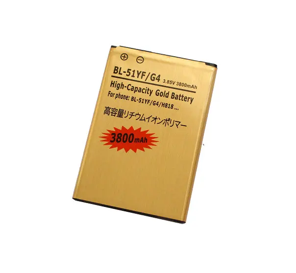 Ciszean 10 шт./лот 3800 мА/ч, BL-51YF золото запасная Li-Ion Батарея для LG G4 H818 H818N VS999 F500 F500S F500K F500L H815