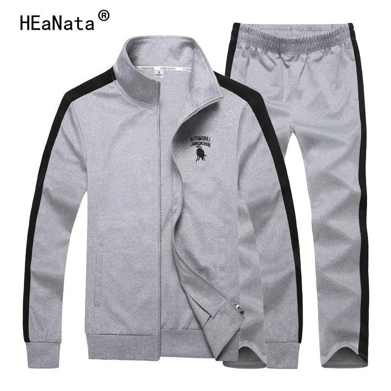 

M-9XL Tracksuit Set Men Clothes Fat Plus Size Sportwear Men Jacket Pants 2 Piece Sets Patchwork Sweat Gym Clothing Man Jogging