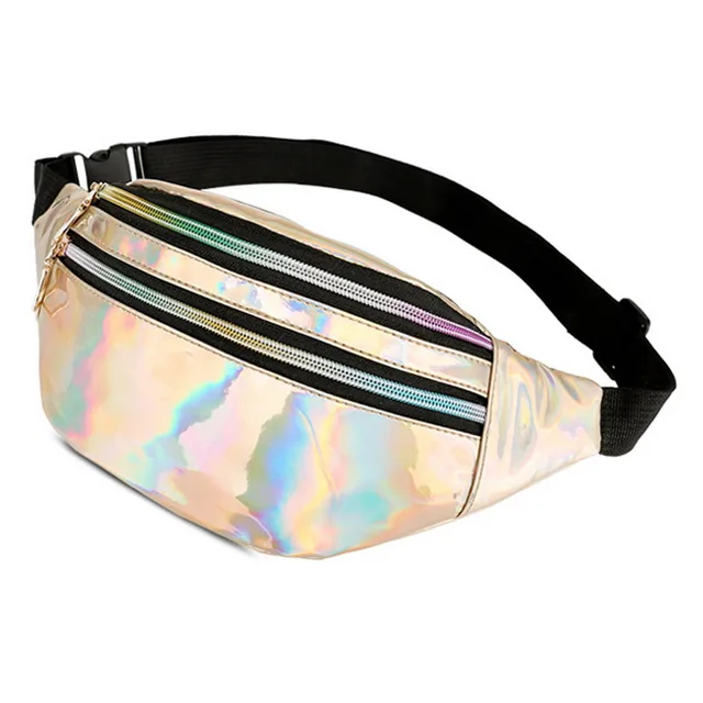 NIBESSER 2018 Women Fanny Pack Steam Punk Leg Bag Reflective Laser Shoulder Bag Women's Belt Waist Bag Pochete Women Fanny Pack
