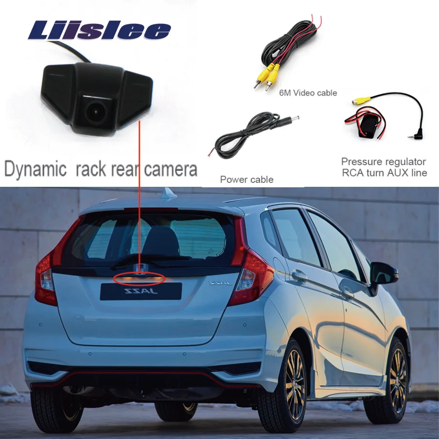 Liislee Автомобильная камера заднего вида для Honda Jazz 2002 ~ 2011 Водонепроницаемая