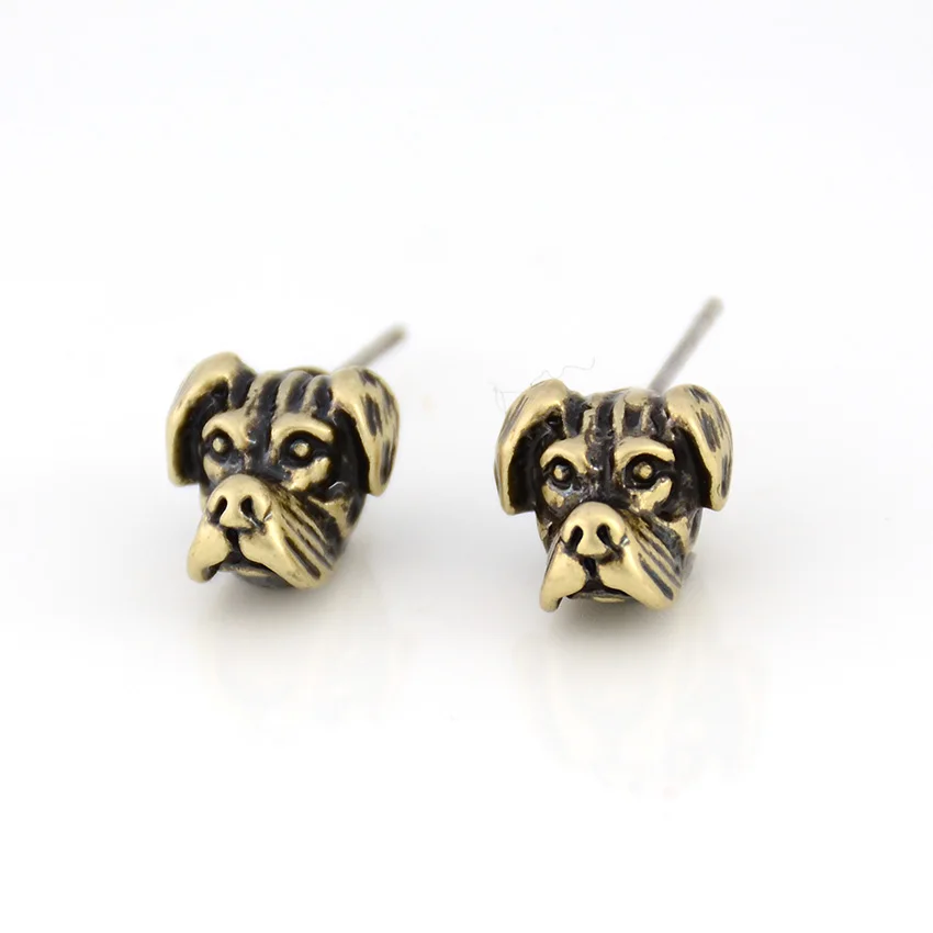 Buy Vintage Floppy Ears Boxer Dog Stud Earring Punk