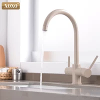 XOXO фильтр кухонный кран питьевой воды хром на бортике смеситель кран 360 Вращение чистый фильтр для воды кухонные раковины краны 81038