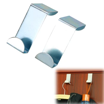 

Coat Storage Holder Straps Hanger Hooks Stainless Steel Hat Bag Organizer Home Kitchen Cabinet Wall Door Random delivery