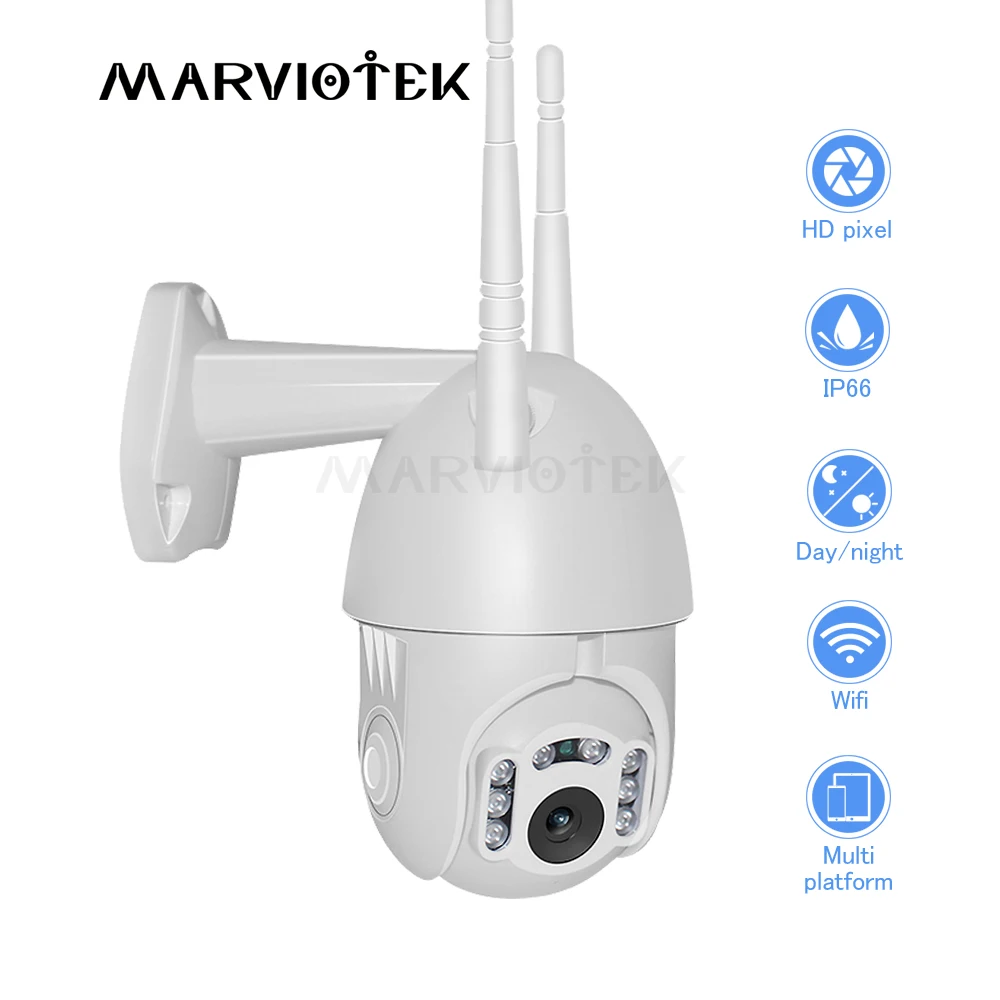 720P IP камера WiFi Беспроводная PTZ скоростная купольная CCTV наружная Домашняя