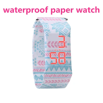 

2019 New Men's Digital Watches Creative Waterproof Paper Clock Men Women Sport LED Digital Wrist Watch relogio masculino Hodinky