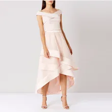 Румяна Розовый для женщин для формальной вечеринки Край молния стиль Длинная юбка высокая низкая индивидуальный заказ Высокое качество высокого класса макси юбки