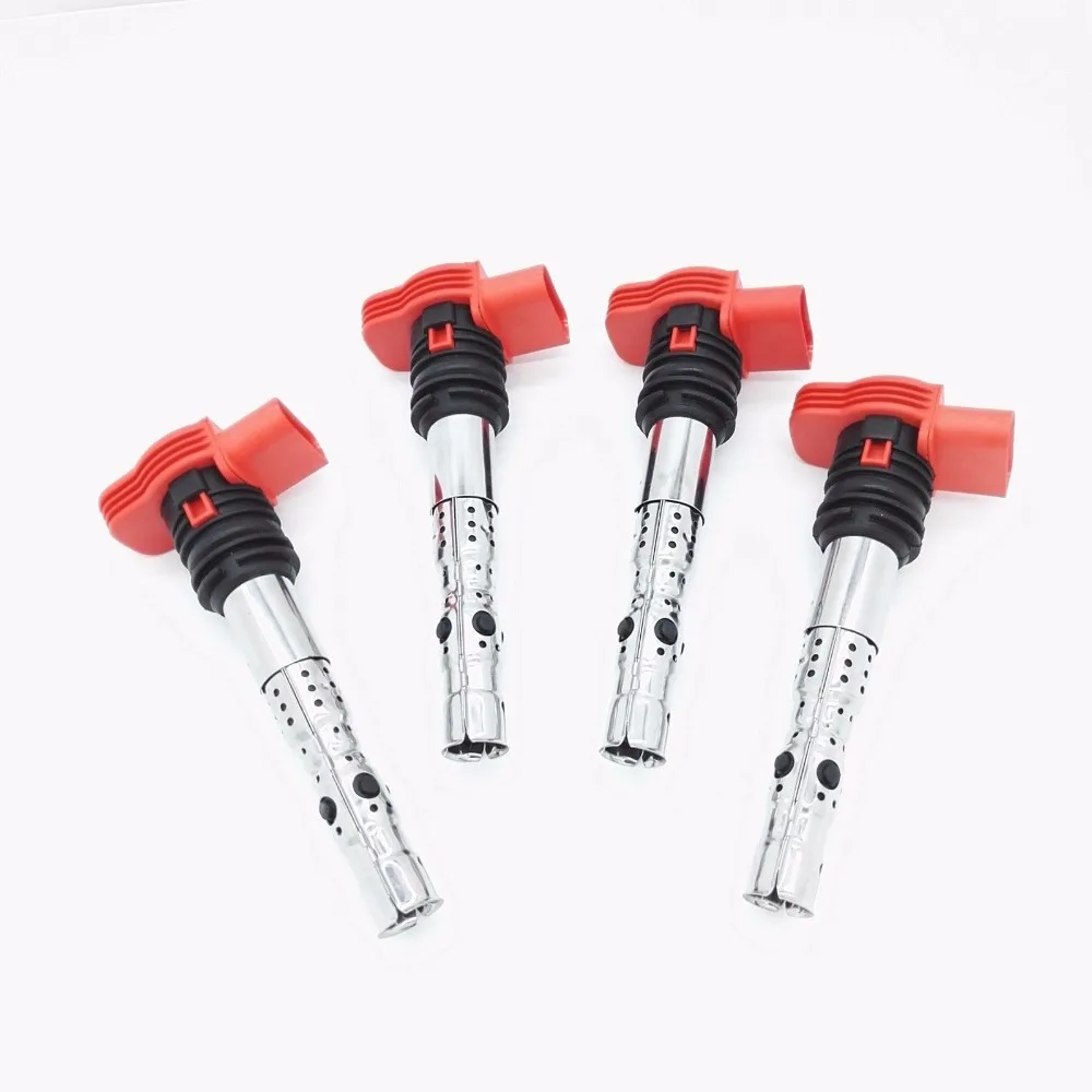 

Set Of 4 Ignition Coil For VW Golf Beetle Jetta Passat TT A4 B5 Quattro 1.8T 06A905115D