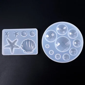 

Starfish Shell Round Fondant Cake Moulds Silicone Mold Cake Decorating Baking Tools Handmade Soap Mold Sugar Cake Craft Molds