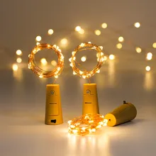 Fairy Lights LED Garland Copper Wire String for Glass Craft Bottle New Year Christmas Wedding Decor Multi-Color light string Fairy Lights LED Garland Copper Wire String for Glass Craft Bottle New Year Christmas Wedding Decor Multi-Color light string